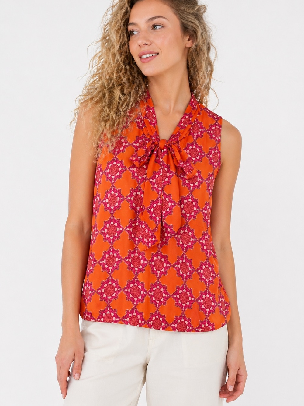 Banana Republic Factory Tie Neck Tank Top